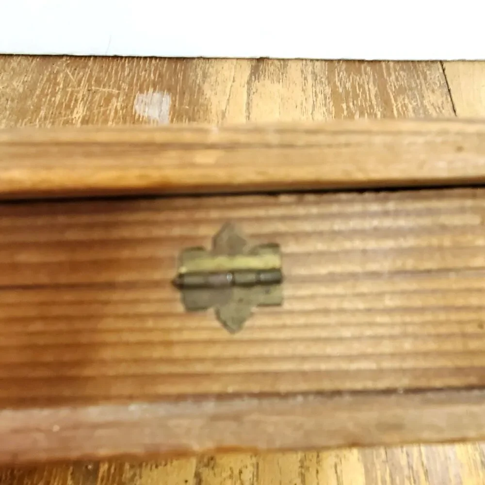 Vintage Johnston's Candies Wooden Chocolate Box Antique Advertising Decor